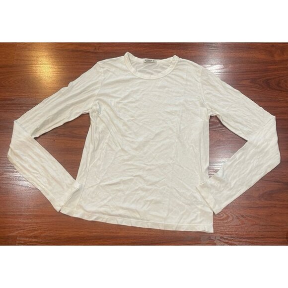 BUCK MASON L/S WHITE SHIRT SIZE MEDIUM - Picture 1 of 5